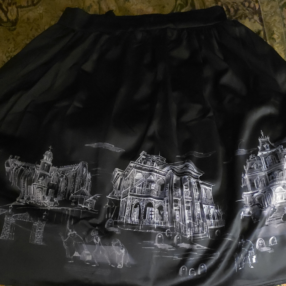 Her Universe Haunted Mansion Black Skirt